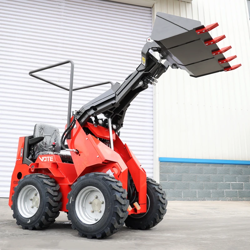 Free Shipping EPA Engine Mini Skid Steer wheel Loader Cheap  Skid Steer Diesel Loaders Recruit Agent Mini Loader