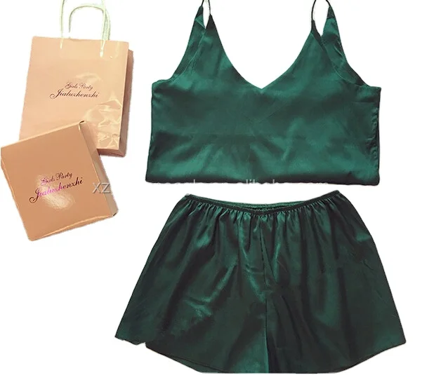 Super soft pure silk Camisoles/short pajamas set