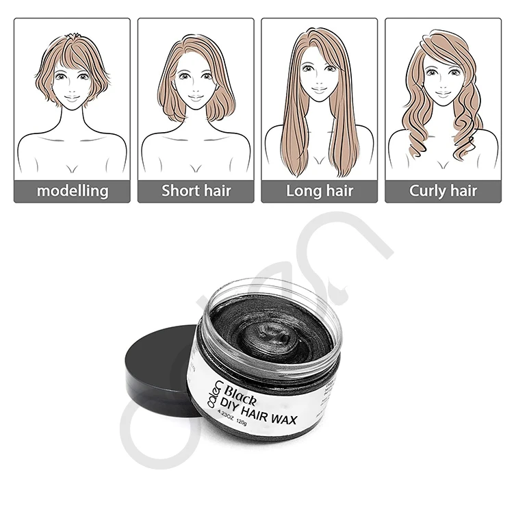 Oalen Private Label DIY Color Hair Temporary Hair Dye Color Wax Design Unique Hairstyle Hair Color Cream