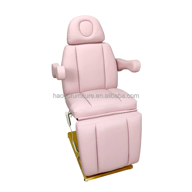 pink leather cover massage table facial chair spa beauty salon esthetician facial chair