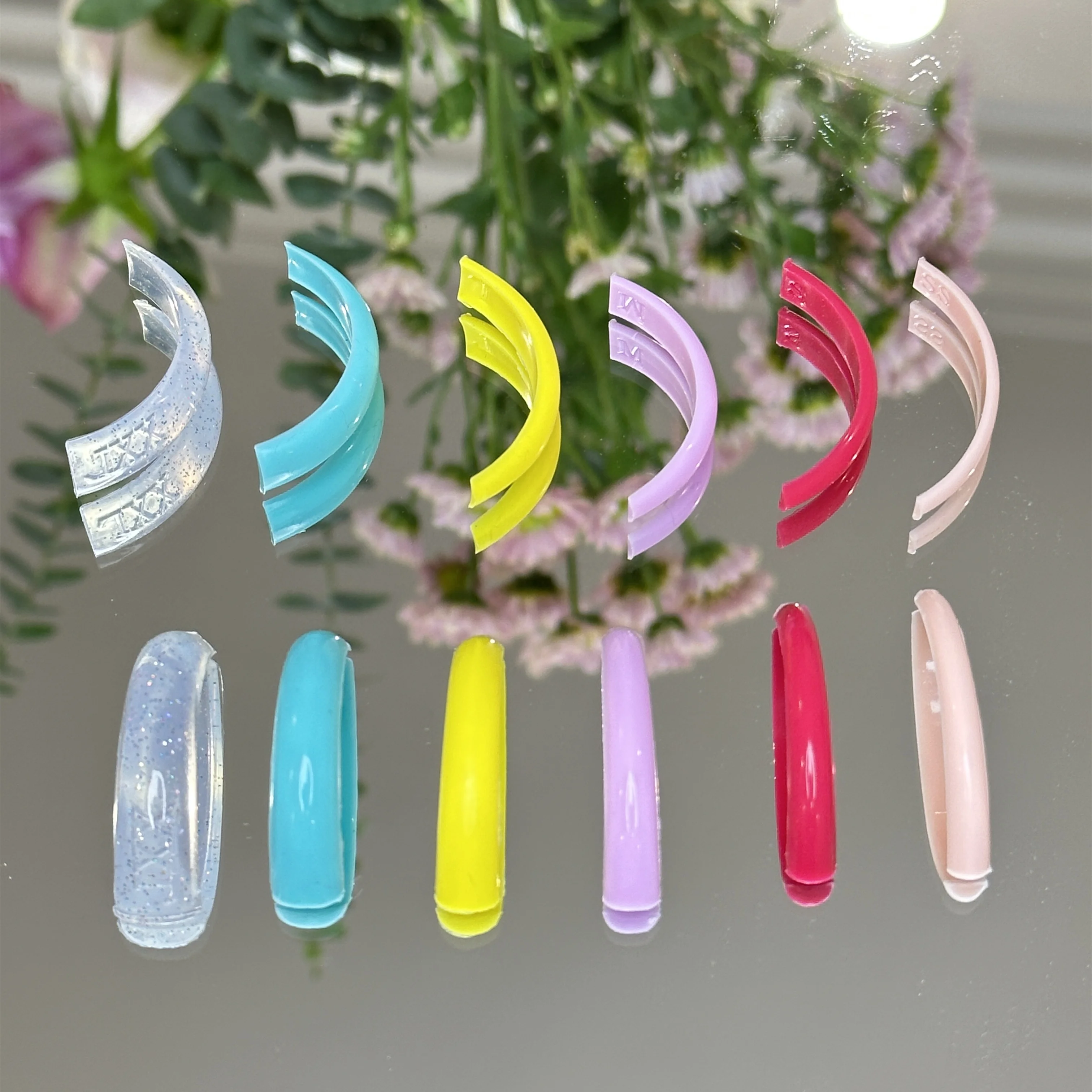 Self Sticky Lash Lift Pad Eyelash Perm Rod  Lash Lifting Shield 6 Size U Curl Perming Pads Colorful Lamination Roller Shieldss