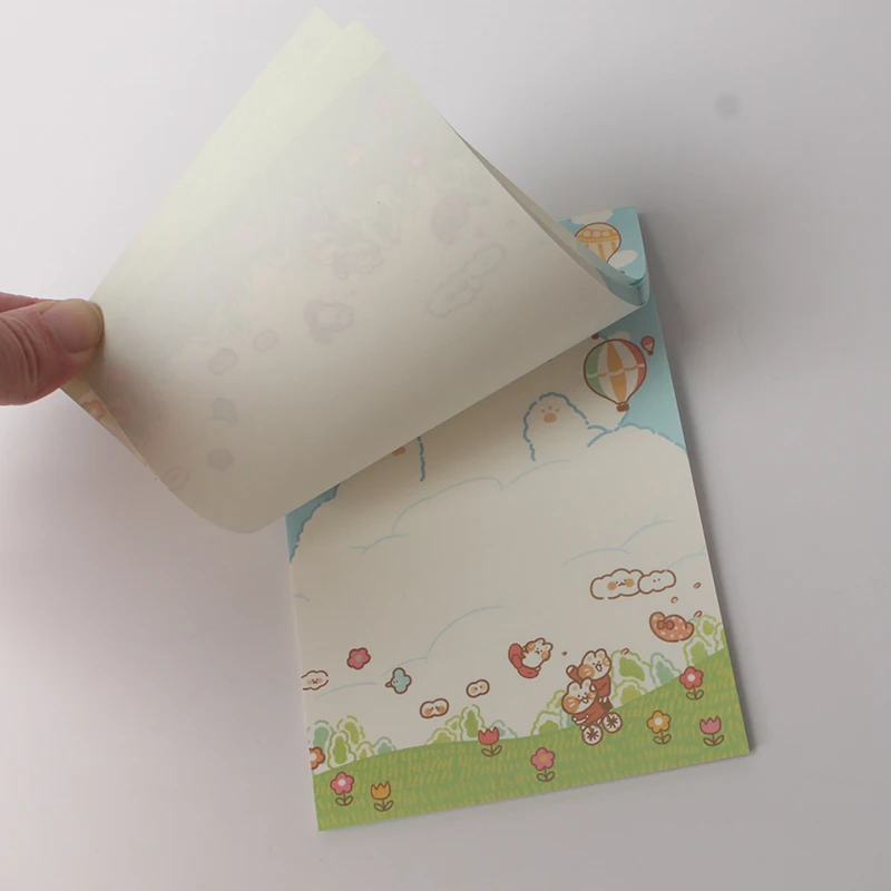 Wholesale custom logo printed mini cute stationery notepads memopad