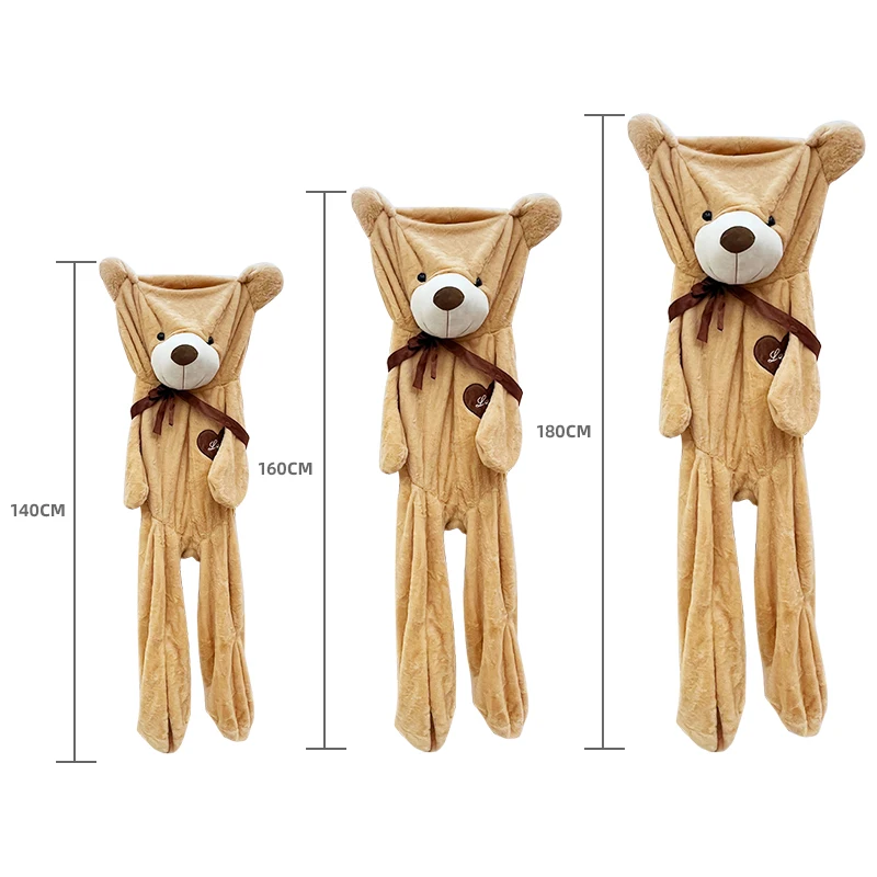 Nost Popular Toy Soft Toys Unfilled Animal Plush Customized Unstuffed Teddy Bear Skins without Filling 80cm-1.8m Gift Unisex
