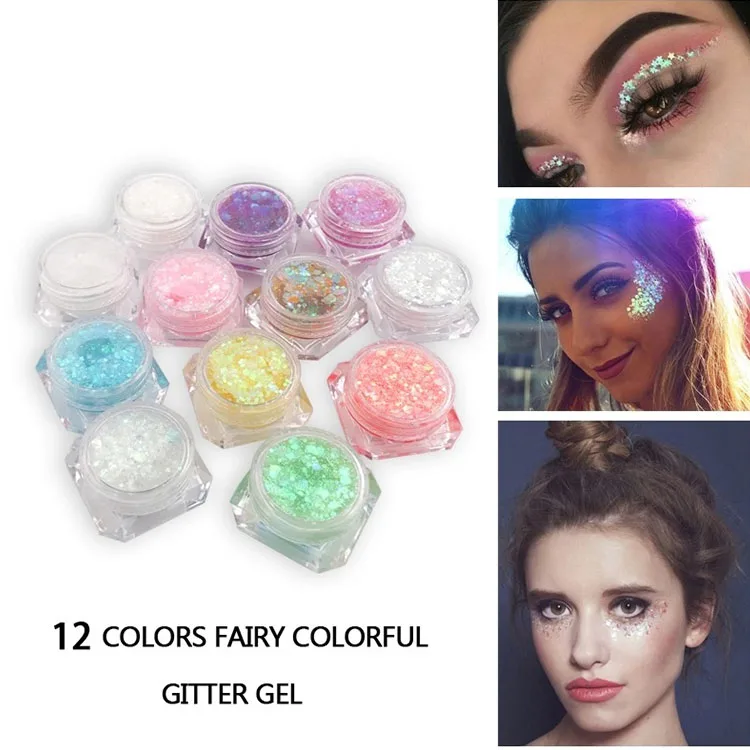 
Fast Delivery Custom Makeup Cosmetic High Light Sequin Shining Magical Diamond Shimmer Single Glitter Eyeshadow Private Label 