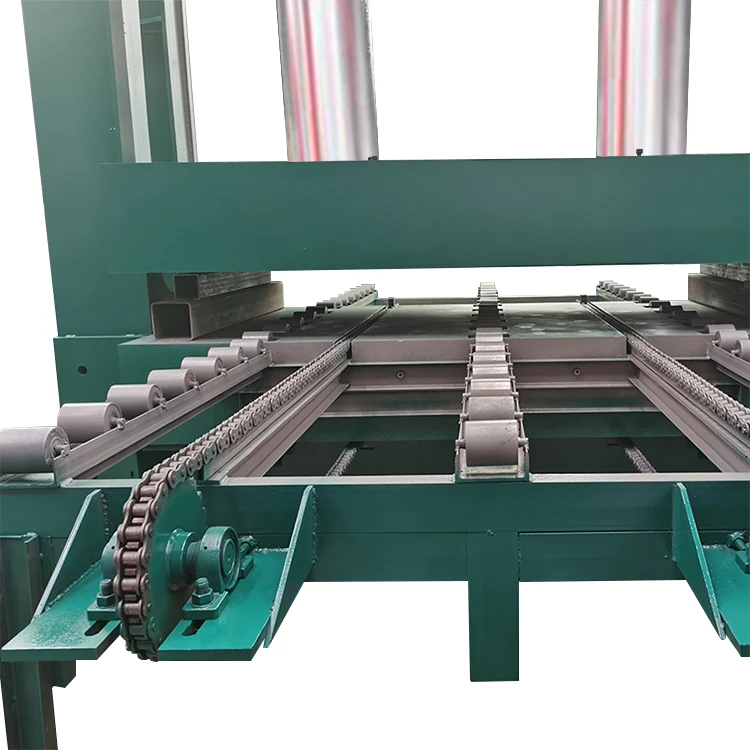 Shining hydraulic cold press from the bottom up veneer machine for veneer