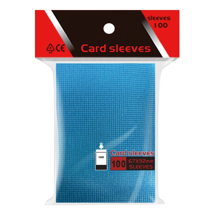 Plastic Protector 100 PCS Packing Clear Hologram Standard Card Sleeves for Yugioh Trading Penny Credit Card