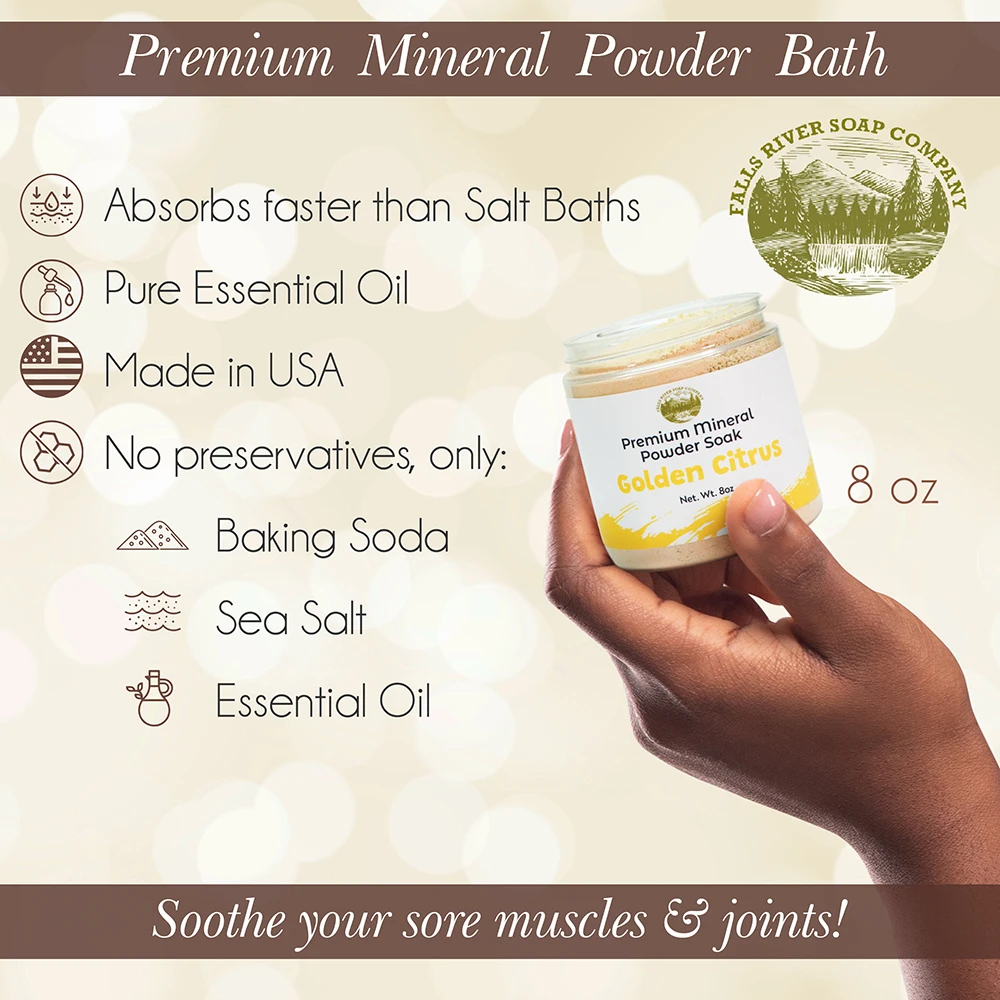 8ozAmerica Natural Skin Whitening Organic OEM/ODM 100% Mineral Powder Bath-Petal Dance