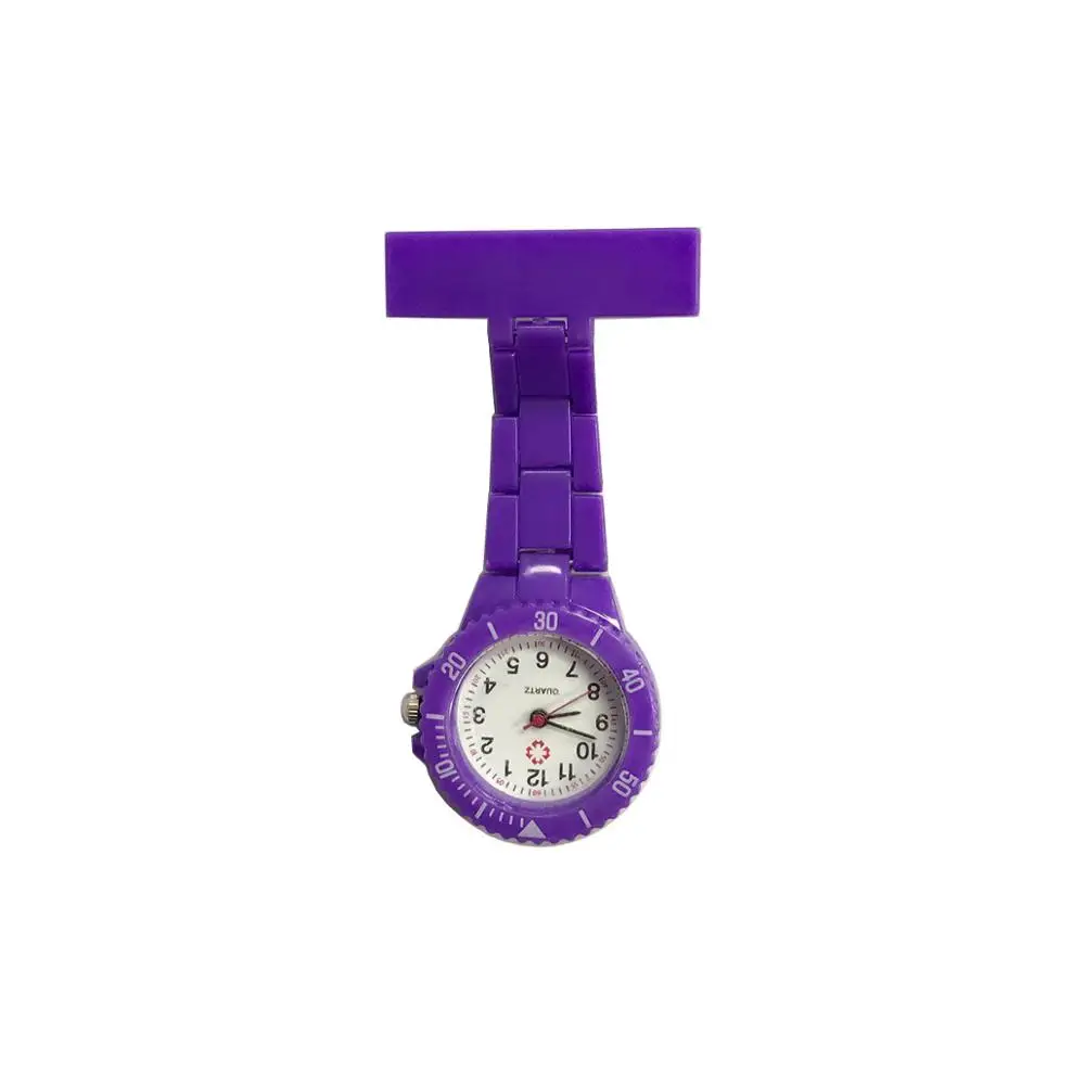 Colorful Nurses Watch Plastic Brooch Design Cheap Portable Watch Brooch  Pendant Hanging  Lovely Medical Nurse Hospital