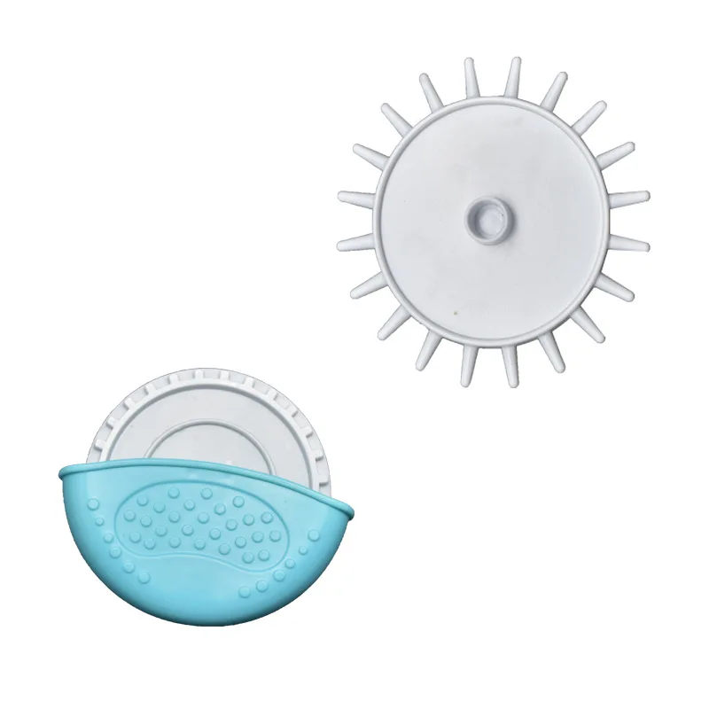 Homesun  4pcs Pastry Dough Cook Cutter Pizza Pie Decoration Gadget Plastic Wheel Rolling Cutter