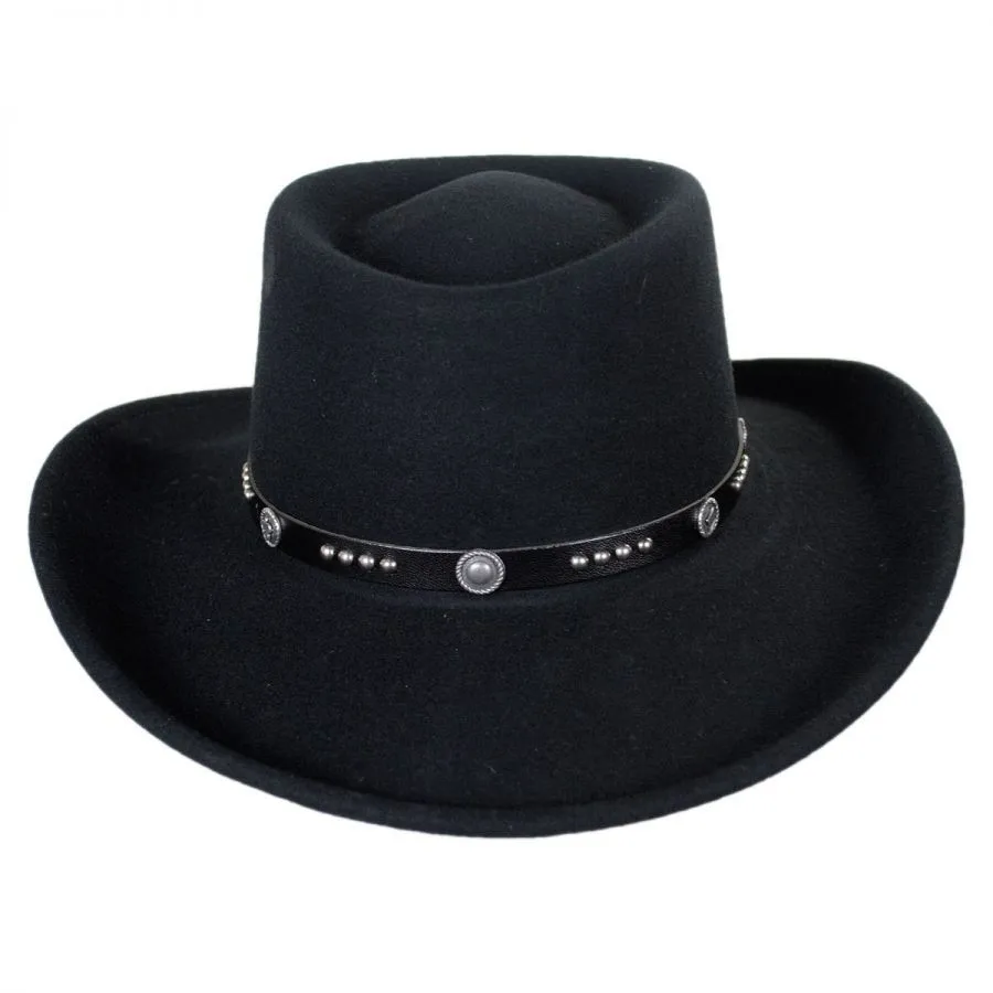 china wholesale high quality mexican girls folding cowboy hats woman wool felt cow boy hat manufacture