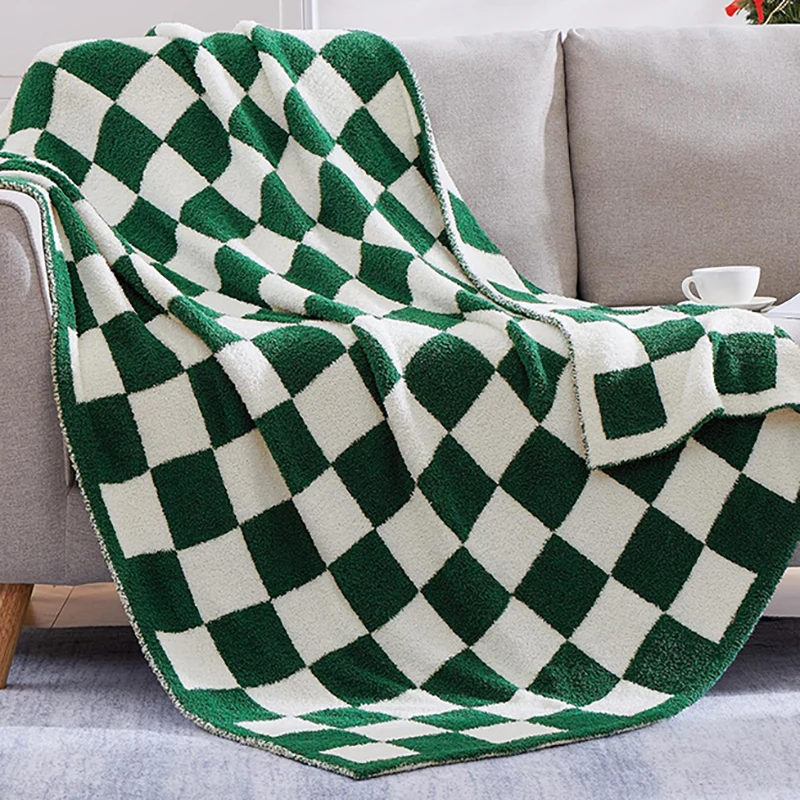 Wholesale All-Season Knitted Sherpa Fluffy Teddy Coral Fleece Blankets for Sofa office