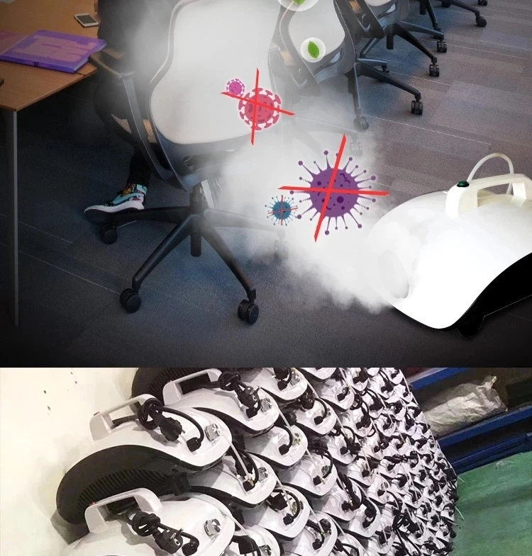 1500w portable disinfection atomizer fog smoke machine sprayer for car home