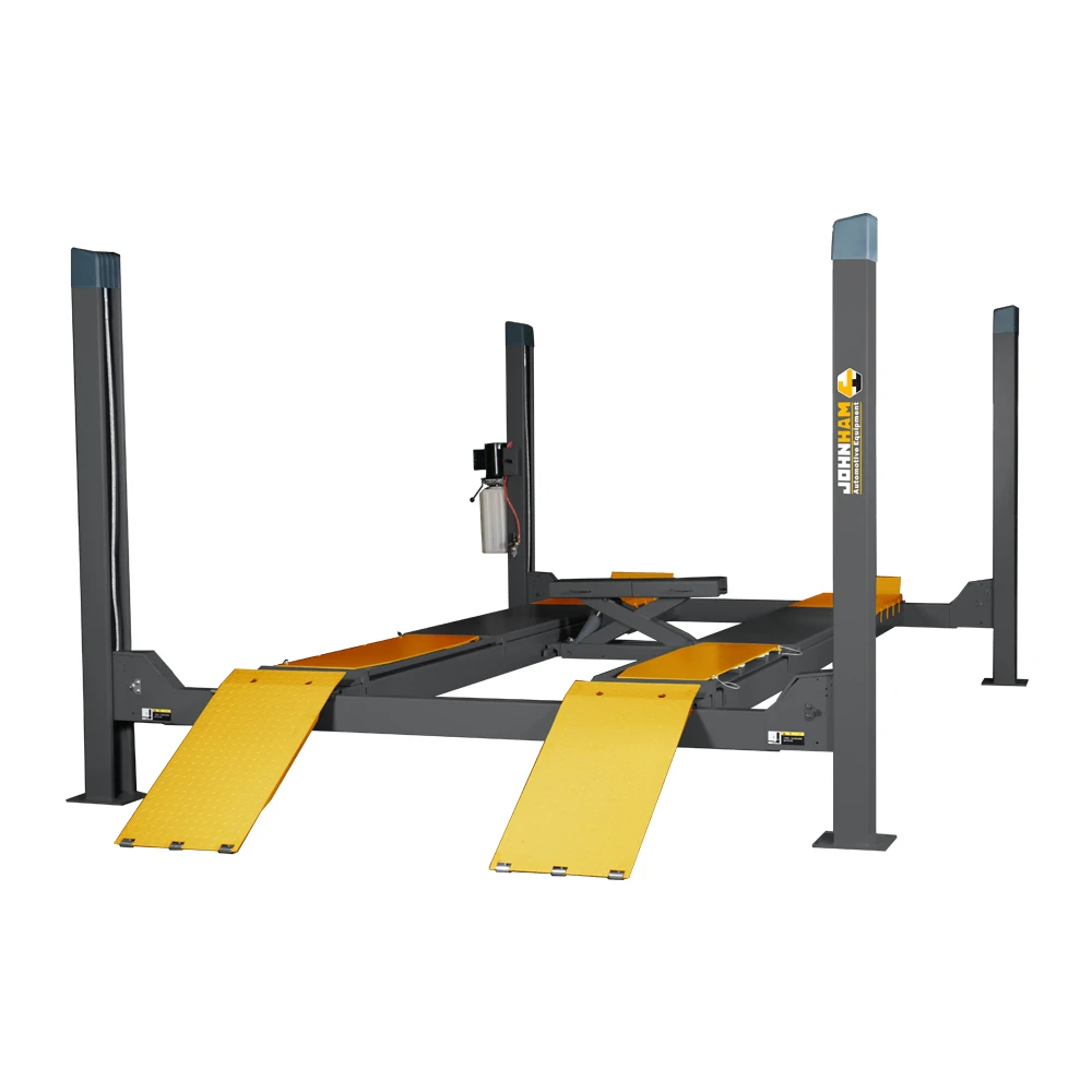 Johnham Four-post Alignment Lift for Wheel Alignment Rolling Jack Included JFL09A