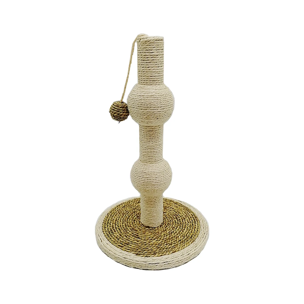 Cat Claw Scratching Sisal Post Tall for Kittens and Cats with toy ball