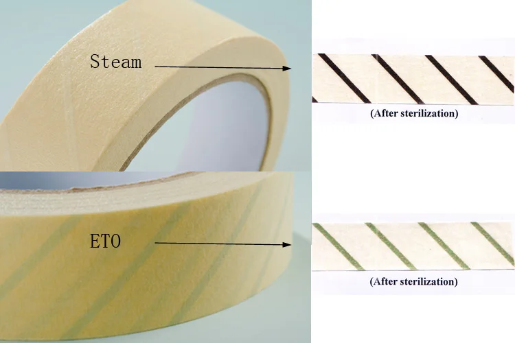 Medical Autoclave Sterilization Steam Adhesive Indicator Tape