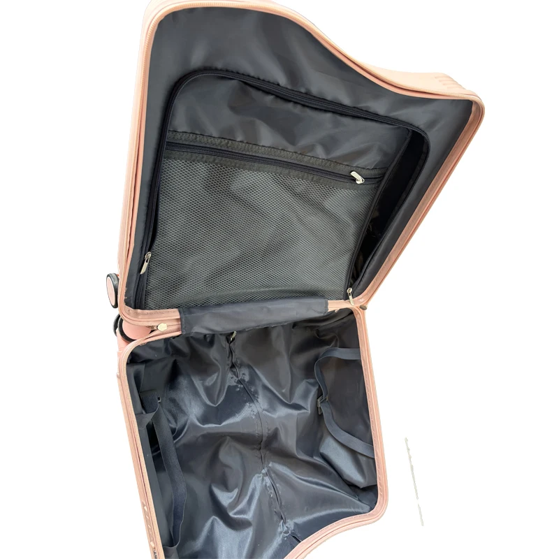 Pink 18 Inch Children Riding PC Travel Luggage  with TSA Lock Universal Wheel Kids Travel Luggage Cabin Luggage Suitcase