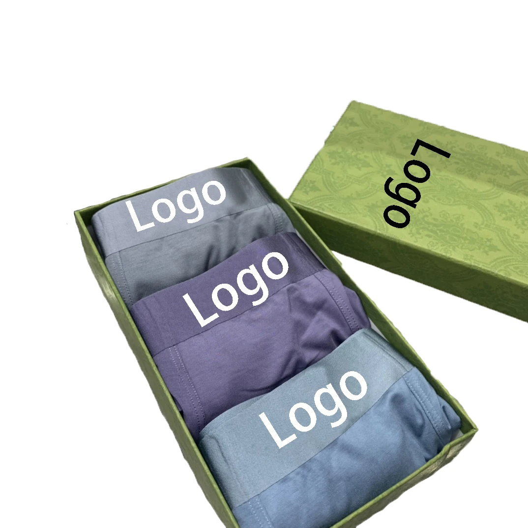 Stylish Men Boxers Comfortable Business Mans Underwears with Bee Printing Branded Designer Custom Underwear Men