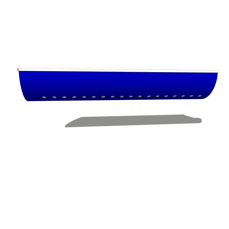 irregularly shaped quarter round fabric ducting air distribution wall ventilation system