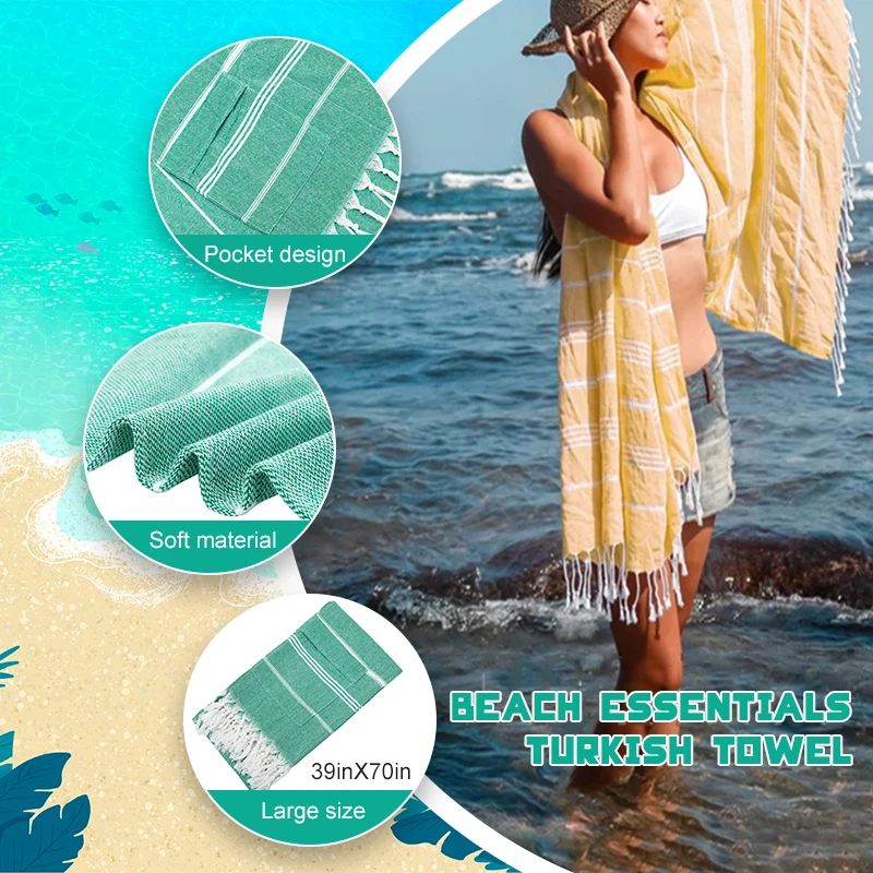 Хит продаж быстросохнущее пляжное очень большое турецкое 100% хлопковое полотенце большого размера для взрослых подарки