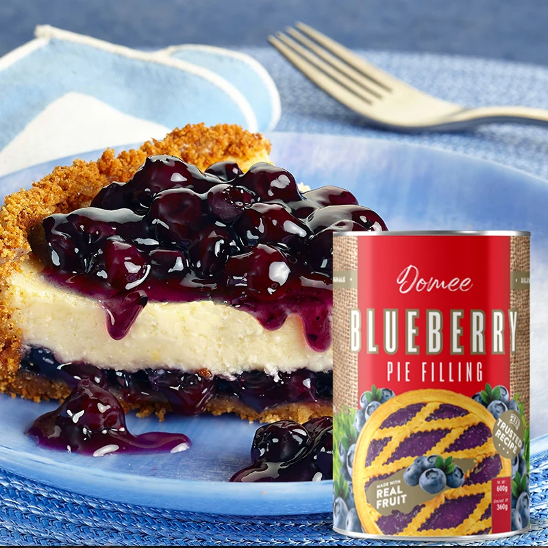 Factory Price Premium Canned Blueberry Pie Filling Blueberry Jam of Boba Milk Tea Material