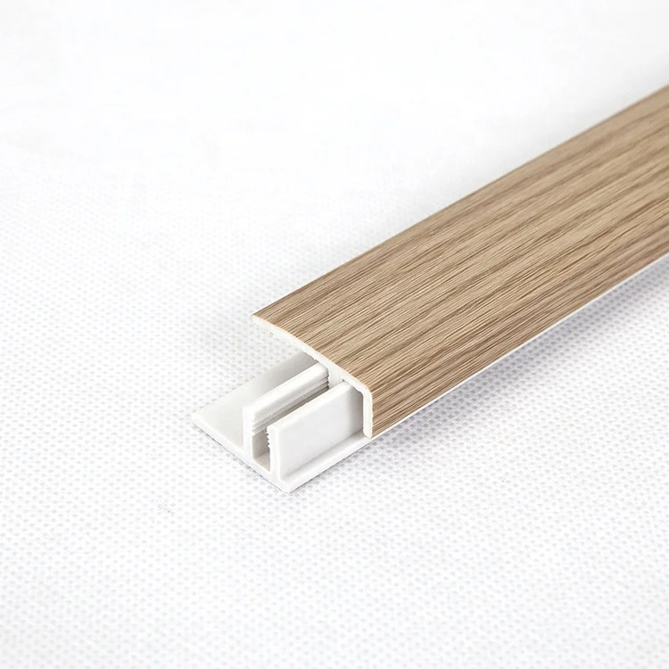 Waterproof PVC Profile Decorative Moulding F End Moulding for 8MM Flooring