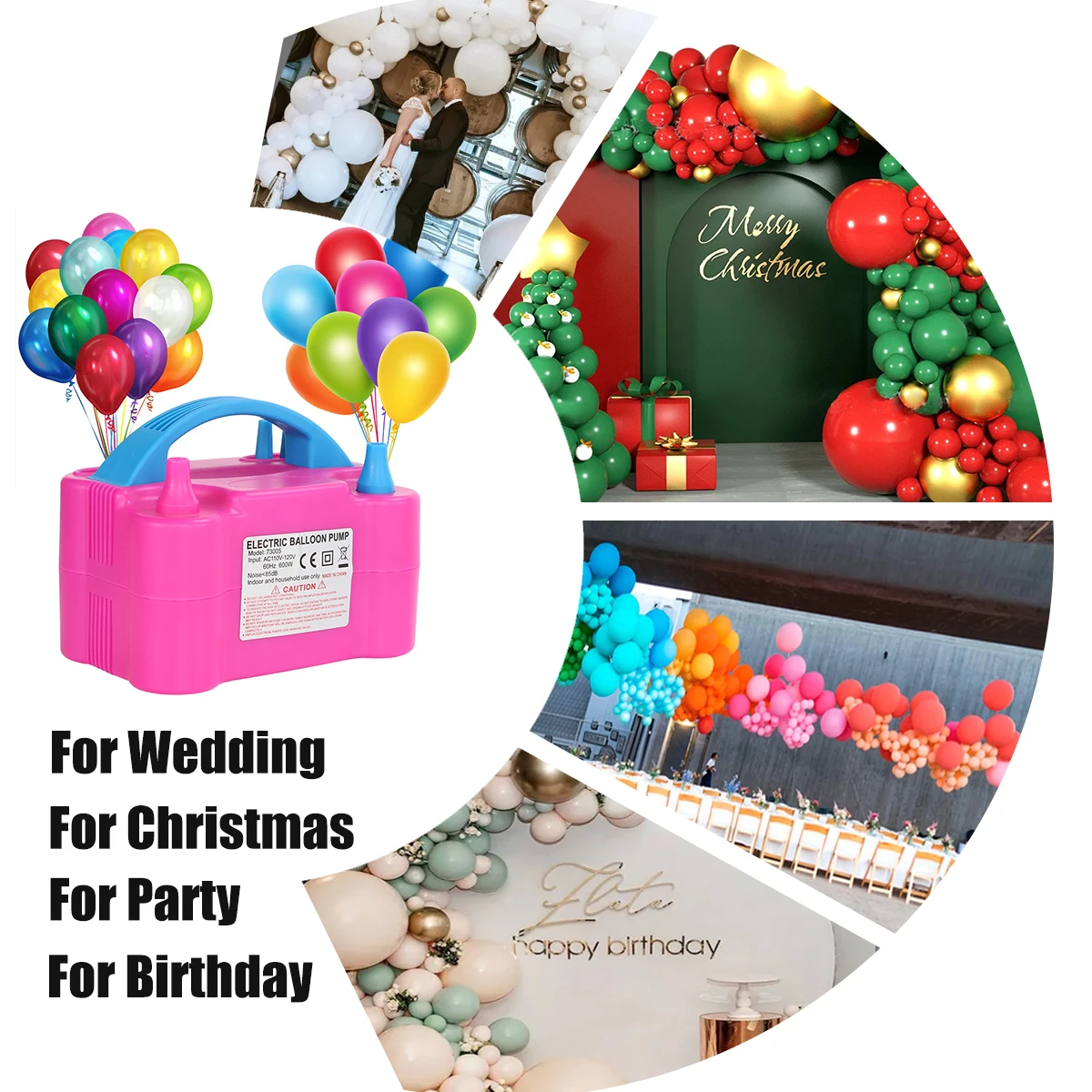 balloon inflator machine air pump electric balloon pump electric air balloon pump for birthday party