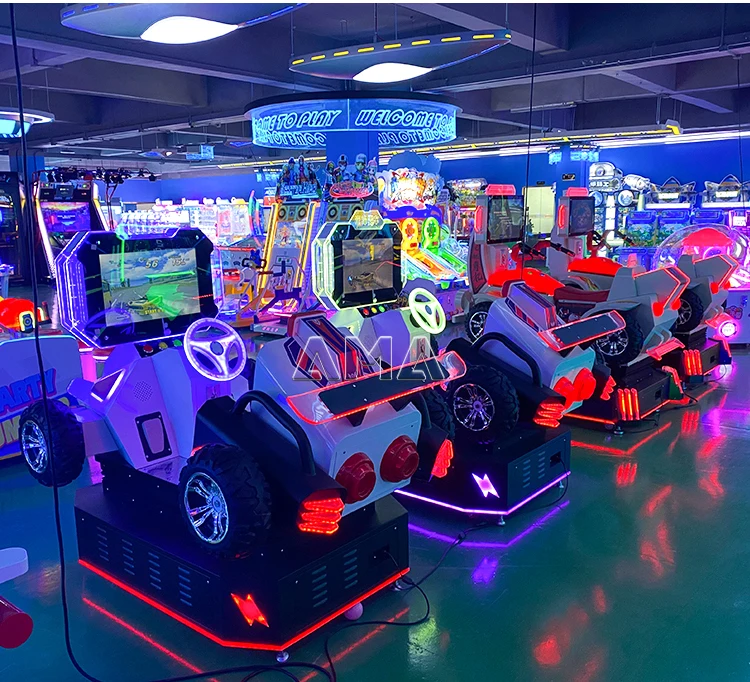 AMA Indoor Arcade Windchaser motorbike racing machine Kiddie Rides Coin Operated Simulator Driving Video Amusement