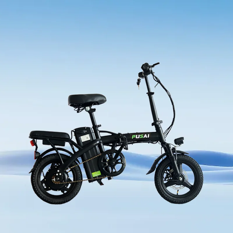 14-Inch Folding Electric Bike with 400W Motor, Disc Brakes, and Tubeless Tires | 25km/h Speed