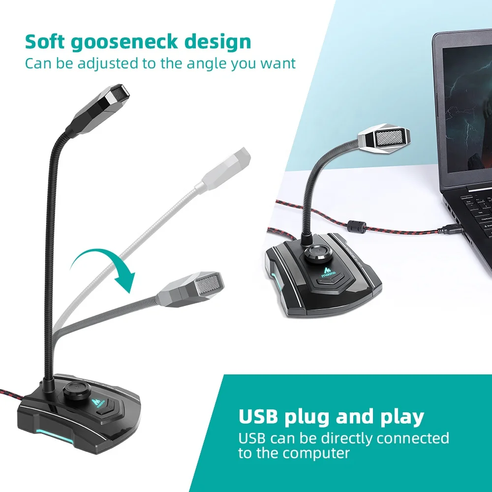 Всенаправленный игровой usb-микрофон MAONO для прямой