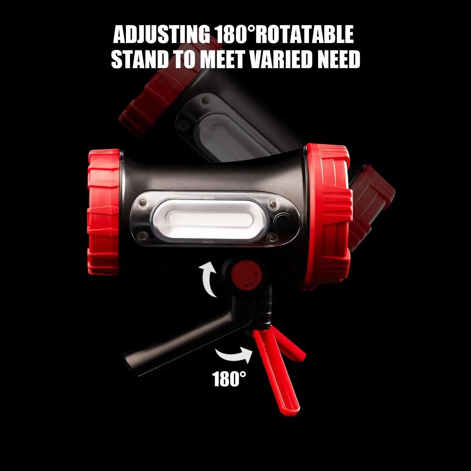 6000Lumens LED Rechargeable Spotlight Flashlight 6 Modes Bright Handheld Large Flashlight with Tripod