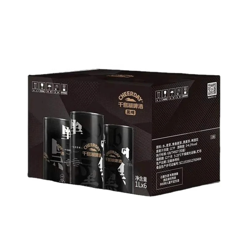 Cheerday 4.3%vol 1L can smoke  beer with alcohol