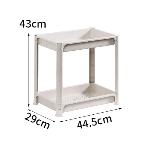 2 Tiers Kitchen Shelf High Quality Kitchen Storage Rack Metal Wire Shelf