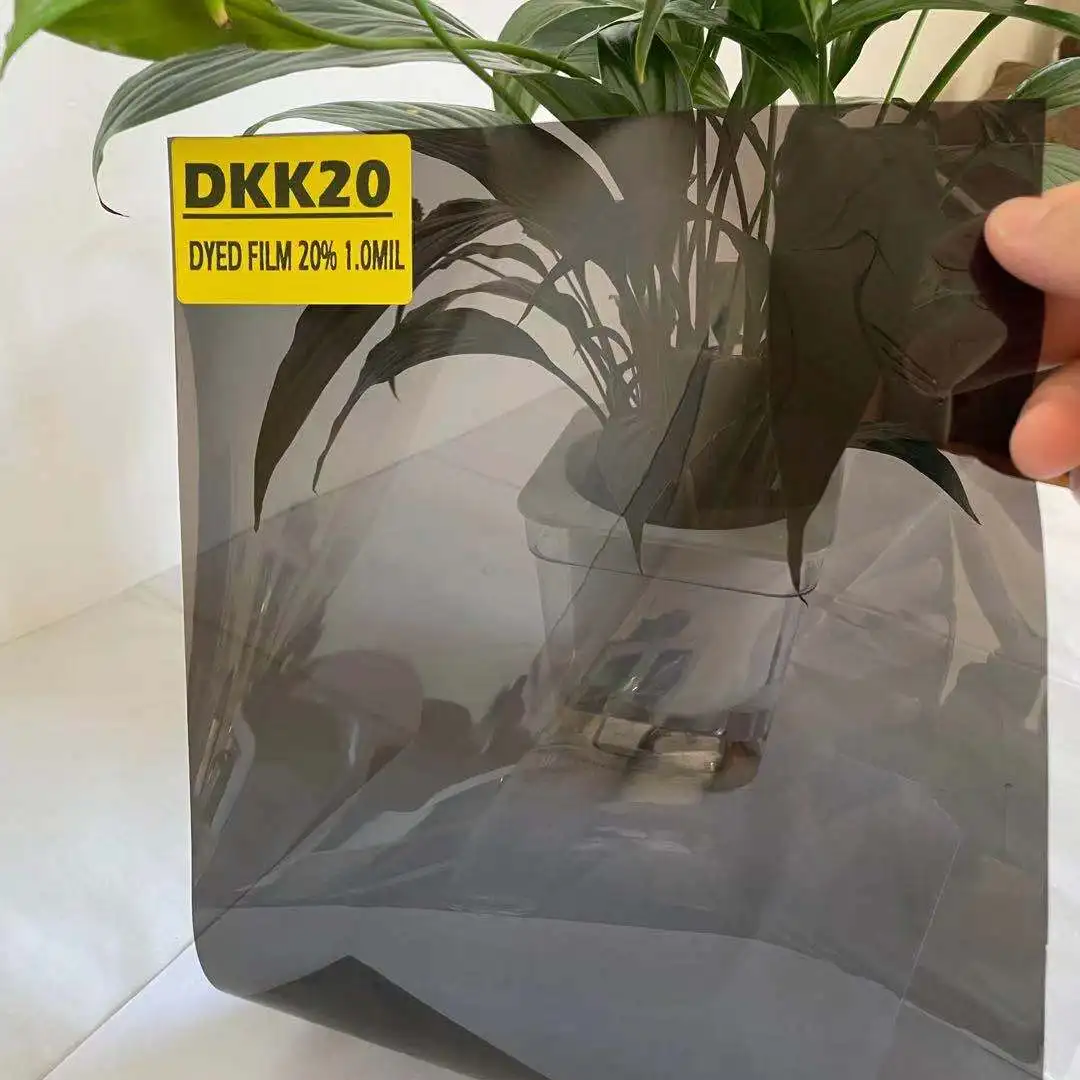 DKK20 PREMIUM DYED ROLL WINDOW TINT FILM VLT 20% IR 11% GOOD SHRINKAGE BLACK WINDOW FILM TINT DYED FILM