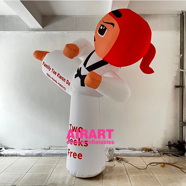 Inflatable Karate cartoon toy inflatable Taekwondo boy