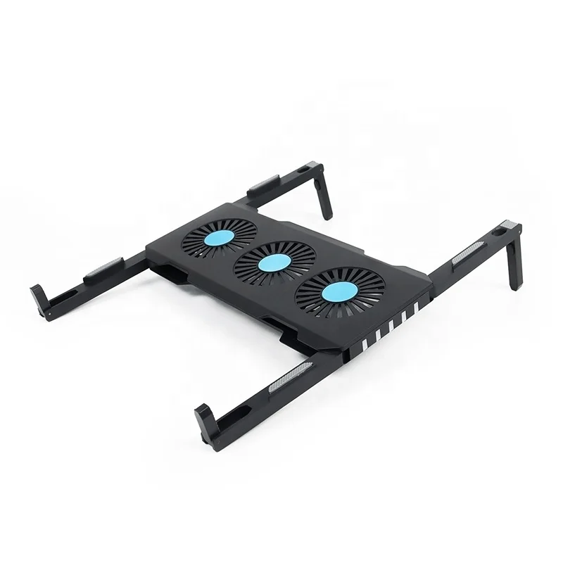 Hot Selling Customs Color Easy Carry Adjustable Ergonomic Laptop Stands Plastic With Cooling Fan