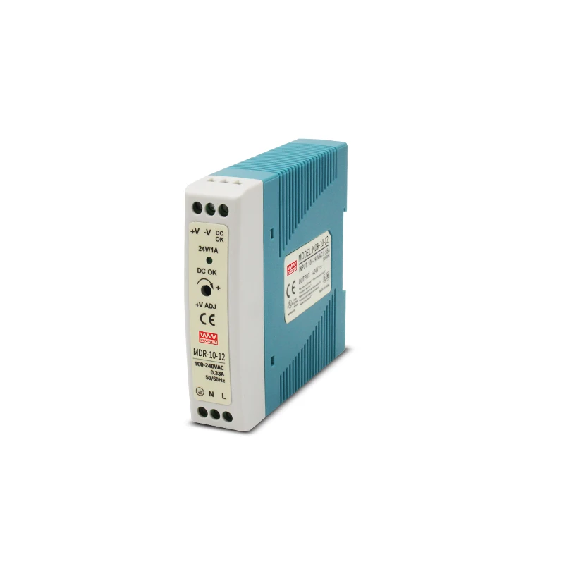 MDR-10-12 10W 12V 0.84A Dc Din Rail Power Supply 12vdc Power Supply Industrial Plastic Case Din Rail Power Supply