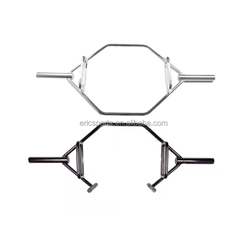 Body Solid  commercial use gym Wholesale Fitness Weight Bar Steel Hex Trap Bar Chromed Standard Barbell bar