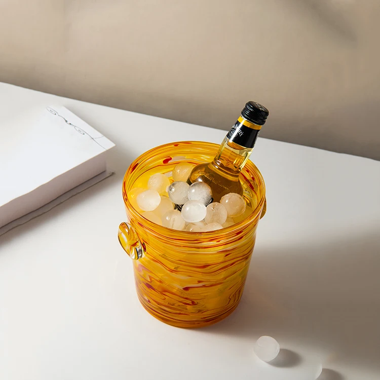 Colorful China Manufacturer Factory Direct Various Good Quality Luxury Glass Custom Ice Buckets