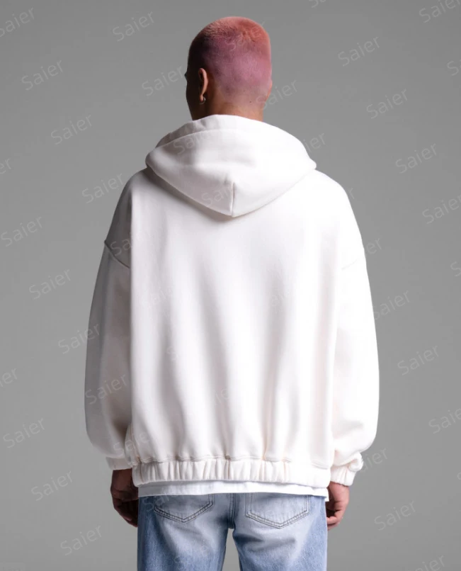 Hoodies for Men Casual Solid Simple Basic Zip-up Hoodie Fashion Wholesale Mens Streetwear Hoodie design OEM Custom