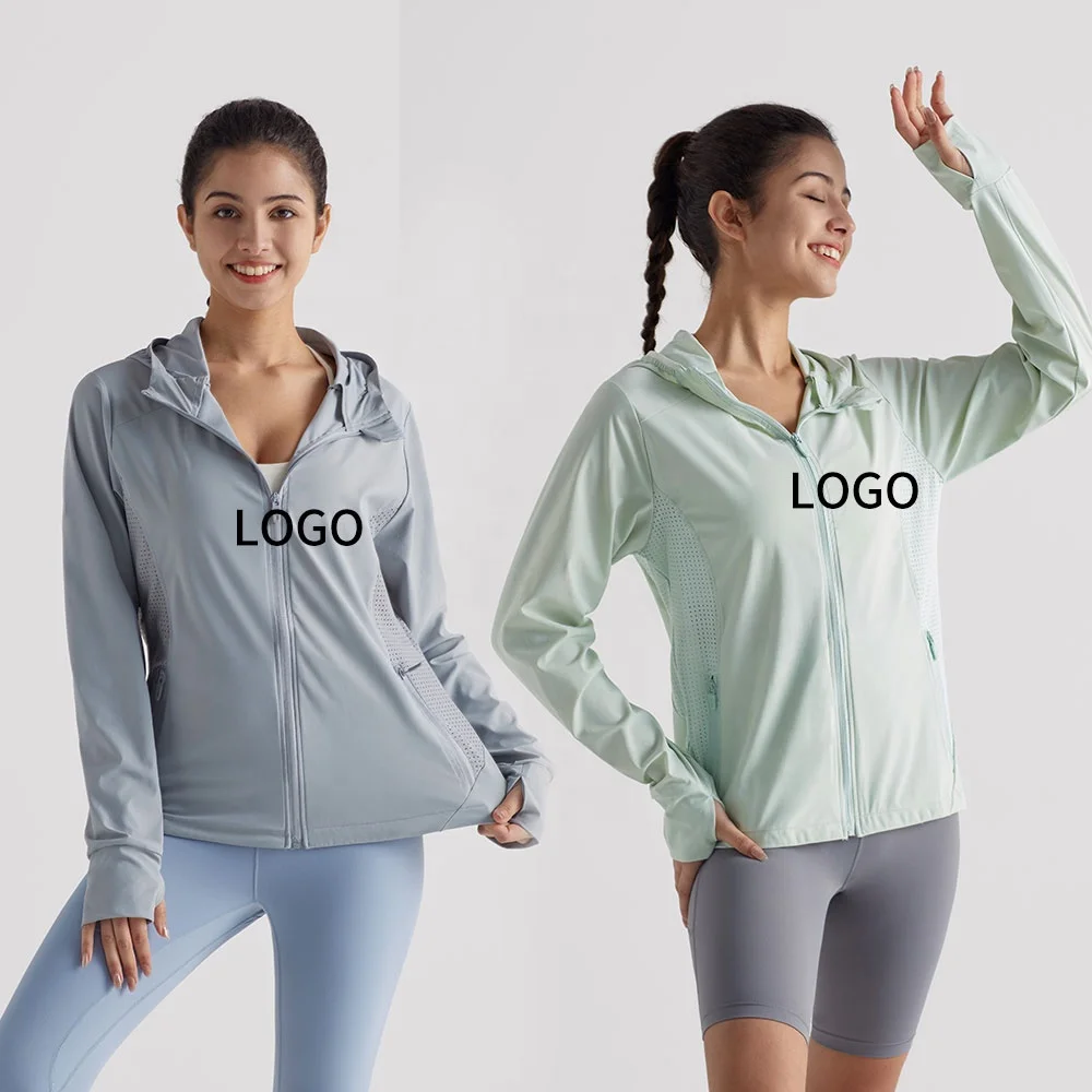 New Fashion UPF50+ Anti UV Thumb Holes Jacket Breathable Quick dry Summer wear Sun protective Clothing