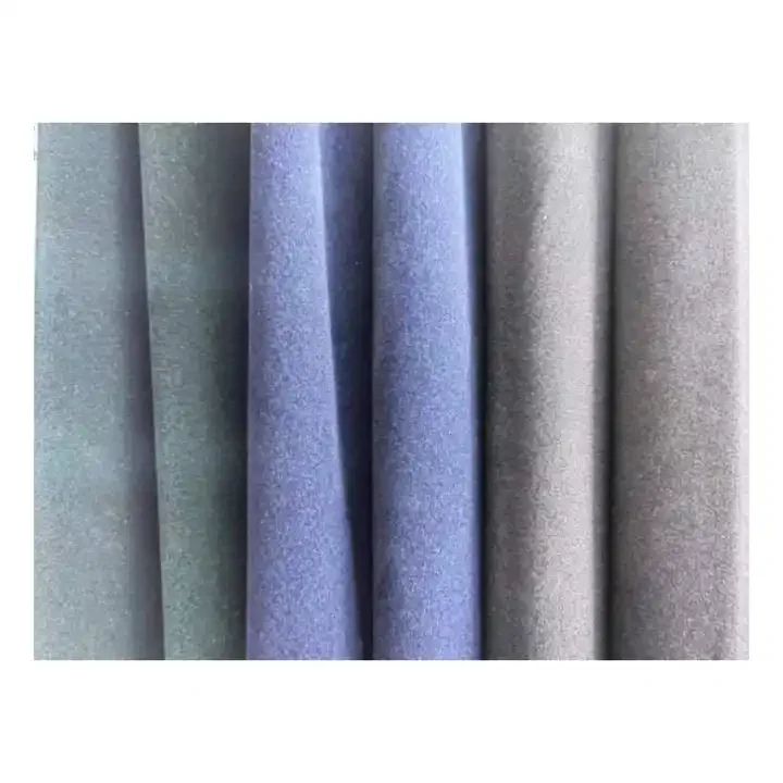 High quality Multi color customized flock fabric Woven Tricot Knitting Flocking Velvet Fabric for bag & gift box