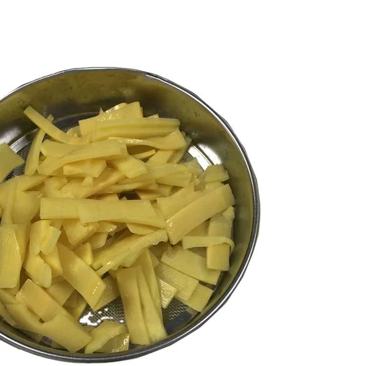 Canned bamboo shoot slices in water