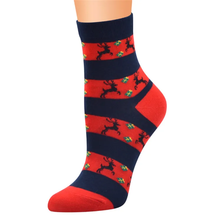Zhuji China Socks City Cheap Custom Logo Custom Packing  Cotton Christmas Socks Wholesale