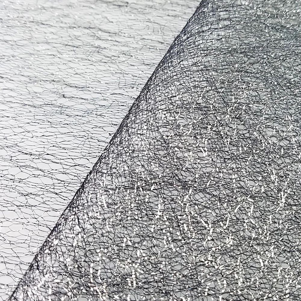 Supply Competitive Price Gold Line Tulle Fabric In Stock