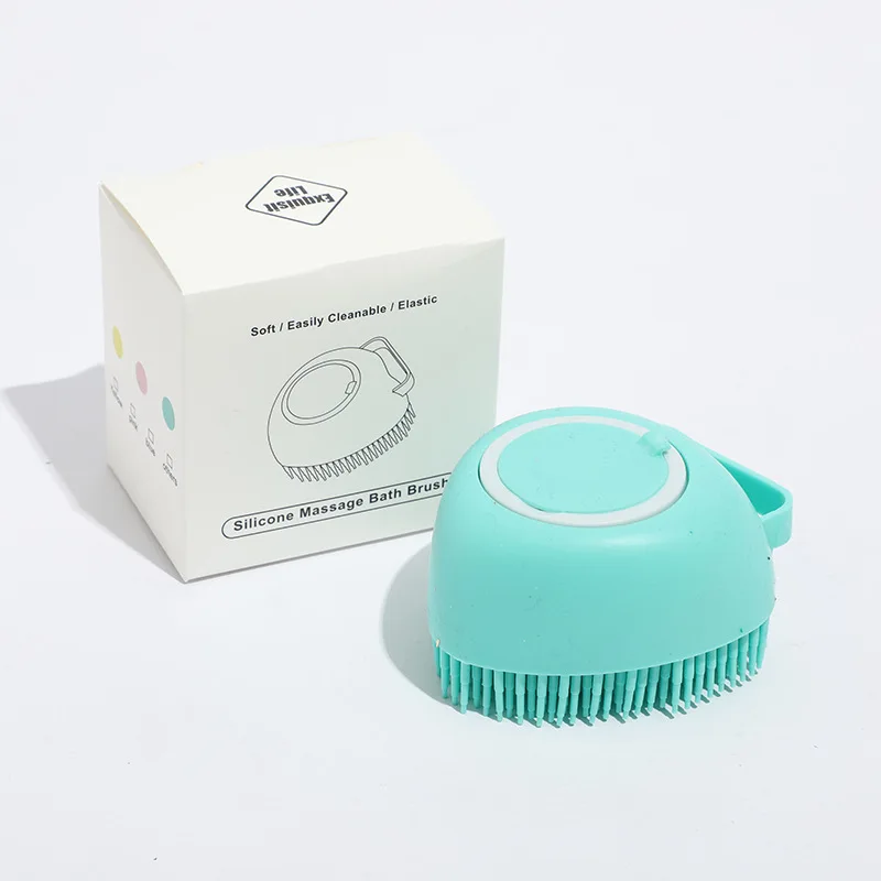 Pet Bathing Tool Silicone soft Brush Portable Shower Massage Cleaning Washing dog bath brush