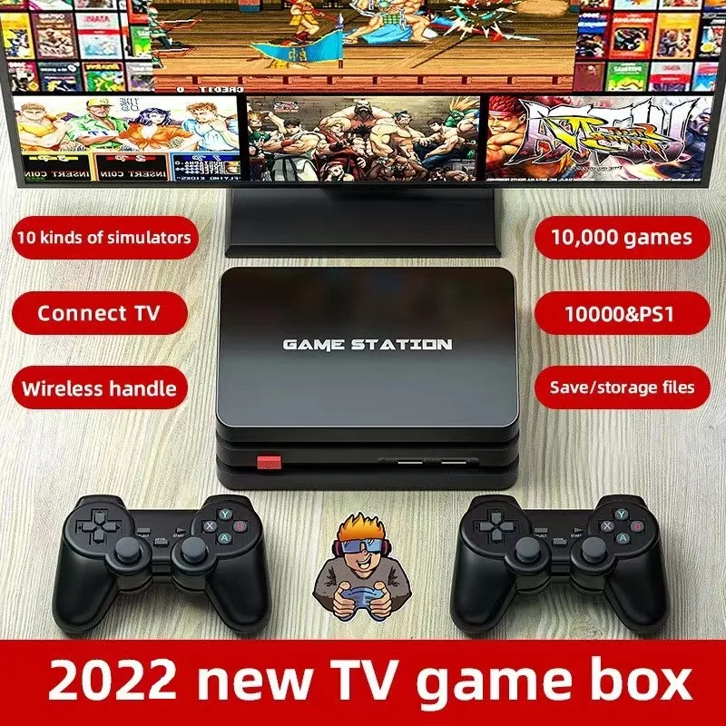 Новое поступление 10000 классических игр M8 портативная видео 64Bit игровая консоль двойной плеер