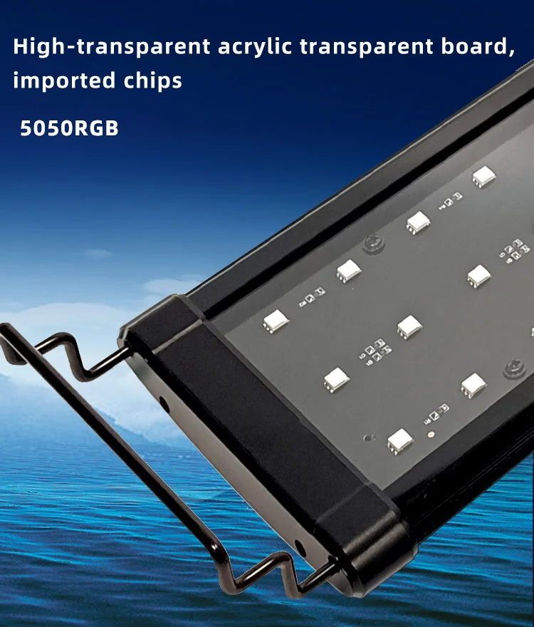 WRGB Aquarium Light LED Aquarium Lamp Marine Led Lights For Fish Tank Reef Coral Remote Blue tooth App Control
