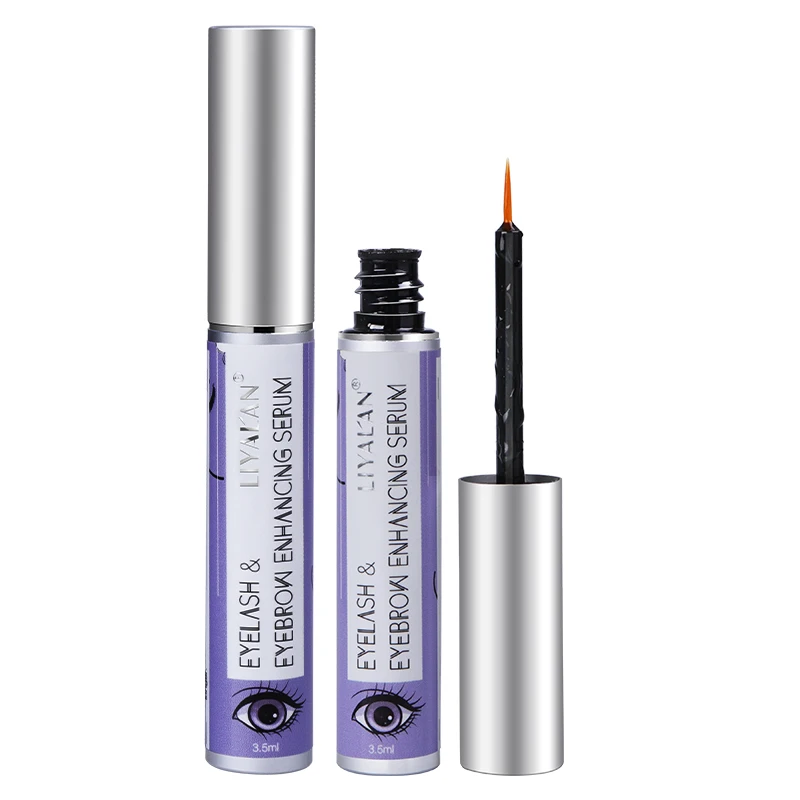 OEM Korean vegan organic lash serum extension eyelashes growing eyebrow private label biotin serum