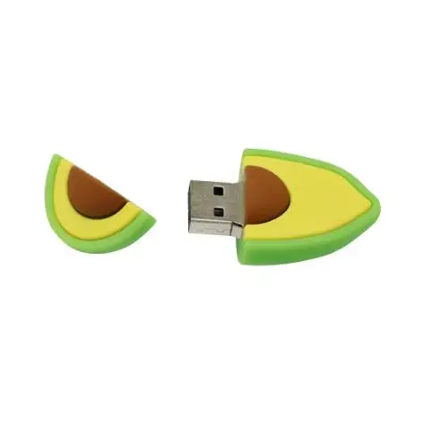 Cartoon Avocado USB Flash Drive 2.0 1GB 2GB 4GB 8GB PVC Pen Drive 3.0 Pear Fruit 64gb 32gb 16gb  Usb Memory Stick