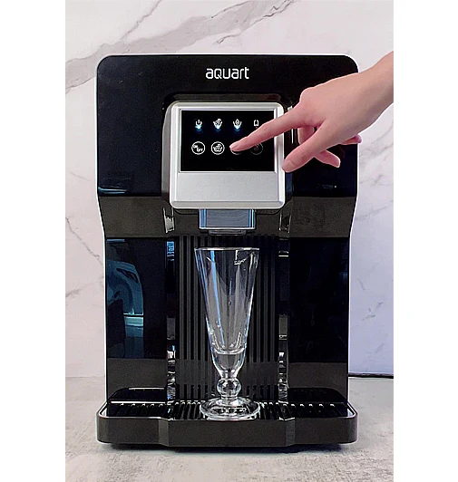 Countertop Water Cooler with Ice Making Function Pipeline Water Dispenser Compressor Cooling Ice Maker CB Electric Plastic Cold